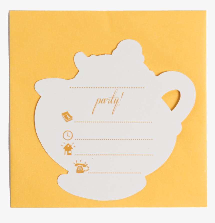 Beauty & The Beast Invitations Reverse - Label, HD Png Download