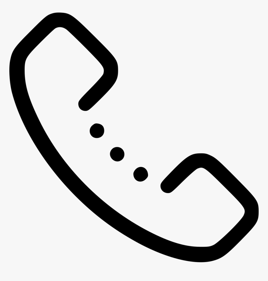 Phone Call Contact Telephone Dial Calling - Telefone Icon Branco, HD Png Download