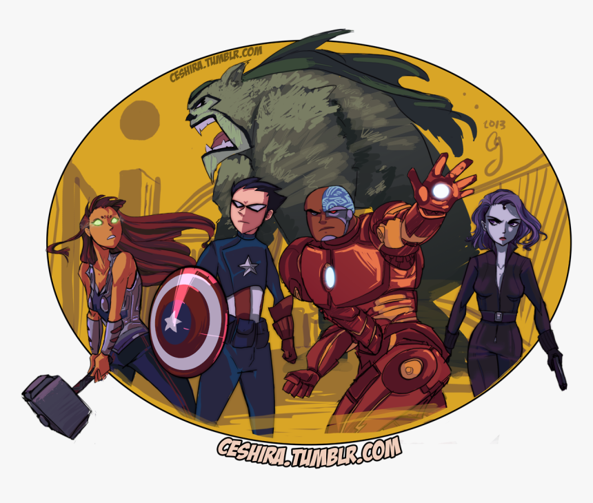 Teen Titans Avengers, HD Png Download