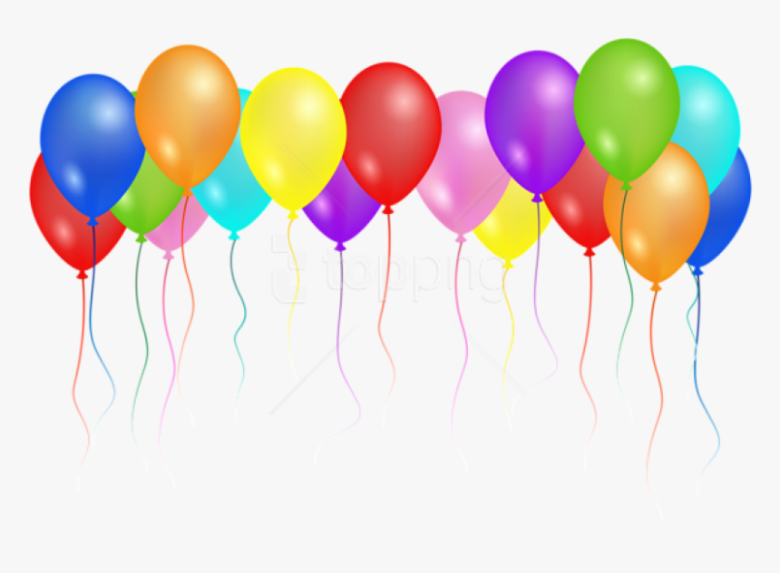 Birthday Balloons Portable Network Graphics Birthday - Transparent Background Birthday Balloons, HD Png Download