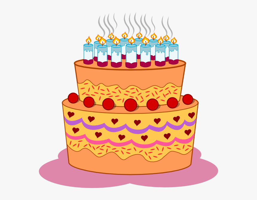 Graphic Freeuse Layered Clip Art At - Birthday Cake Clip Art, HD Png Download