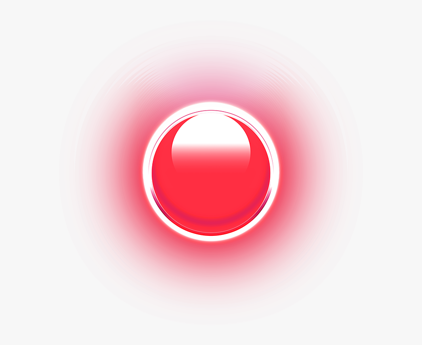 Btn Glow Red - Circle, HD Png Download