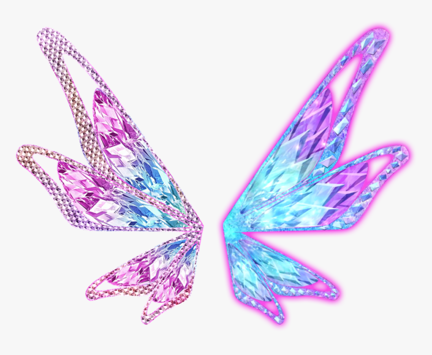 #wings #fairy #fairywings #faerie #jewel #gem #crystal - Winx Bloom Tynix Wings, HD Png Download