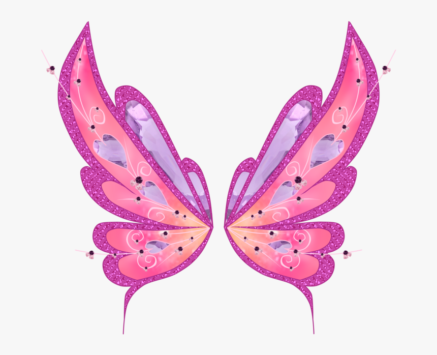 Fairy Wing Png - Pink Butterfly Wings Png, Transparent Png