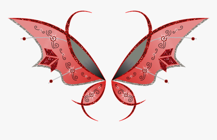 #fairy #fairywings #colorful #colorfulwings #angelwings - Winx Red Believix Wings, HD Png Download