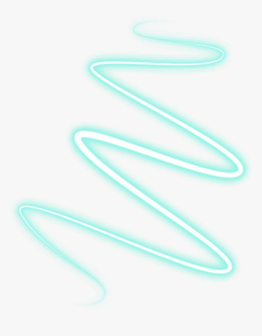 #neon #line #spiral #lines #spirals #blue #freetoedit - Light Effect Png Deviantart, Transparent Png