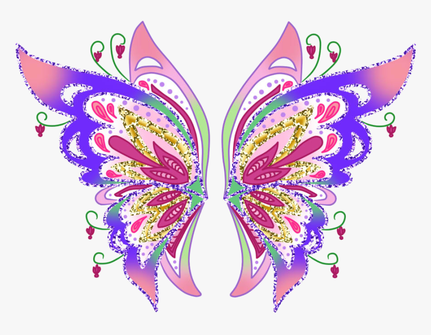 #fairy #fairywings #colorful #colorfulwings #angelwings - Bloomix Wings Wings Winx, HD Png Download