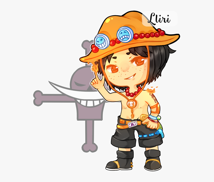 [ Op ] Ace By Lliri - One Piece Whitebeard Flag, HD Png Download