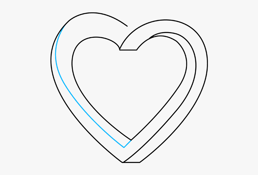 How To Draw Impossible Heart - Heart, HD Png Download