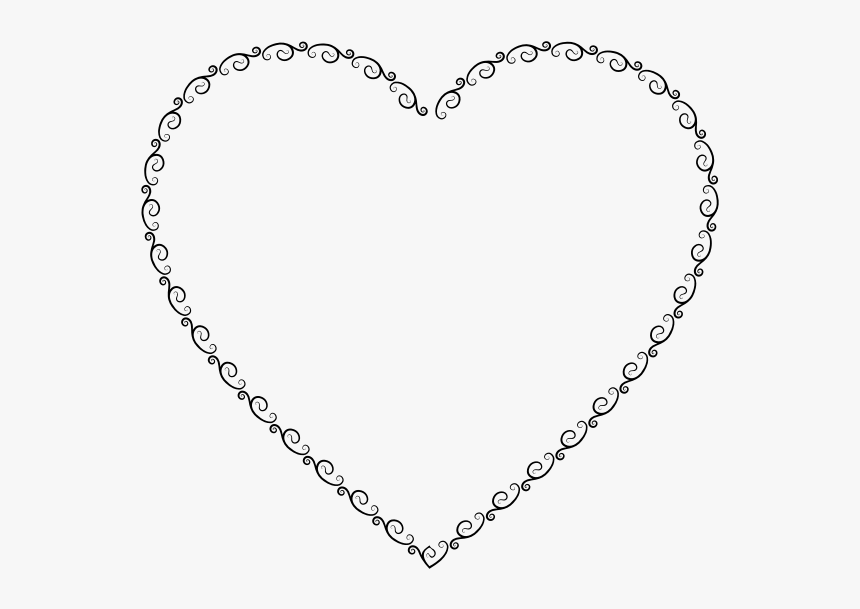 Vintage Flourish Heart - Vintage Heart Clip Art, HD Png Download