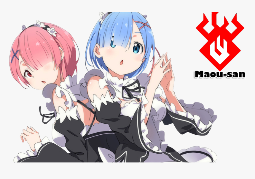 Rem And Ram Re Zero Transparent, HD Png Download
