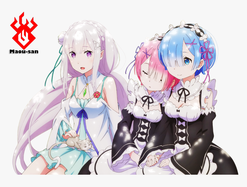 Re Zero Emilia Render, HD Png Download