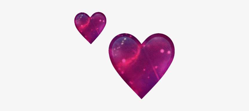 #hearts #galaxy #emoji #purple #blue #tutorial #heart - Heart, HD Png Download