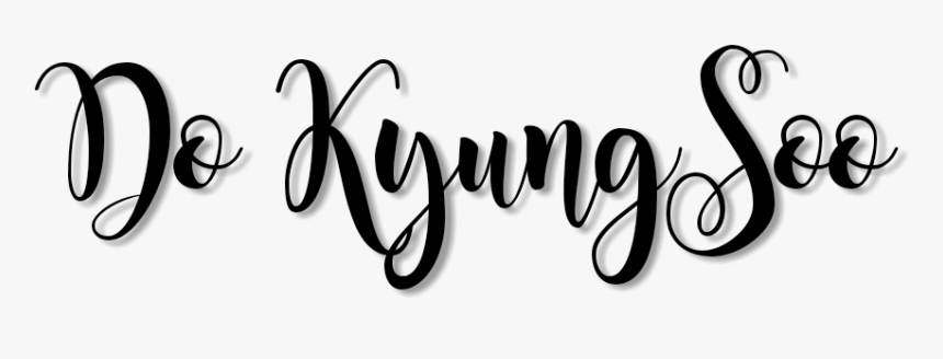 O #text Name #exo #do Kyungsoo - Kyungsoo Logo, HD Png Download