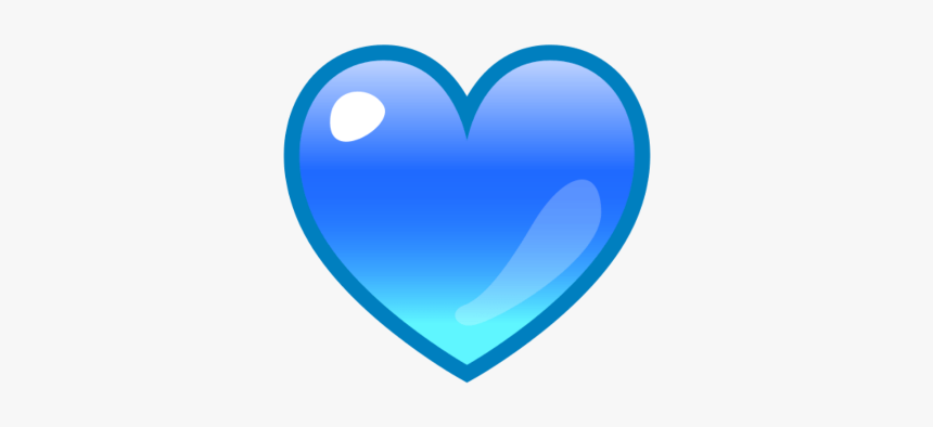 #heart #blue #emoji #blueemoji #heartemoji #blueheartemoji - Heart, HD Png Download