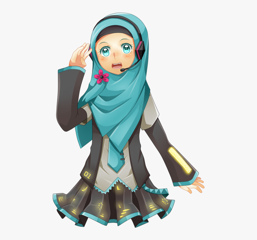 Hatsune Miku Hijab Chibi, HD Png Download