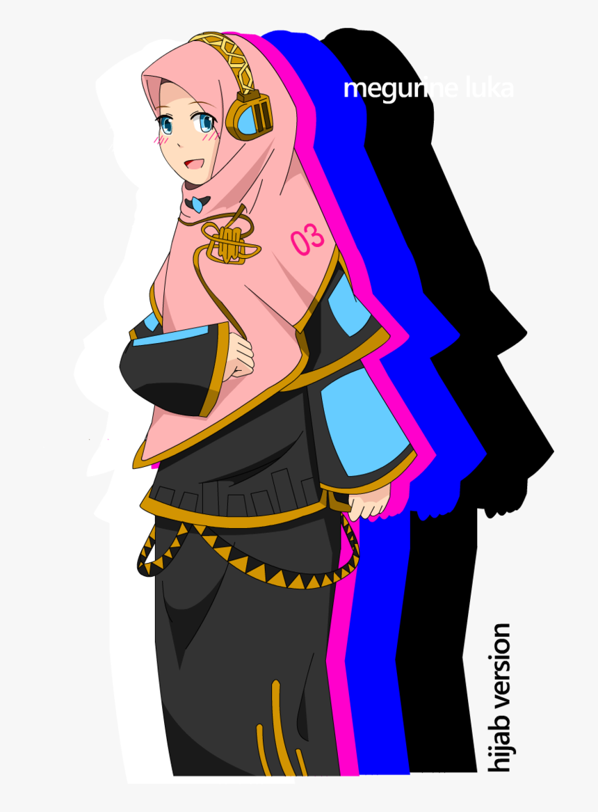 Banner Royalty Free Download Miku Transparent Islam - Luka Vocaloid Hijab, HD Png Download
