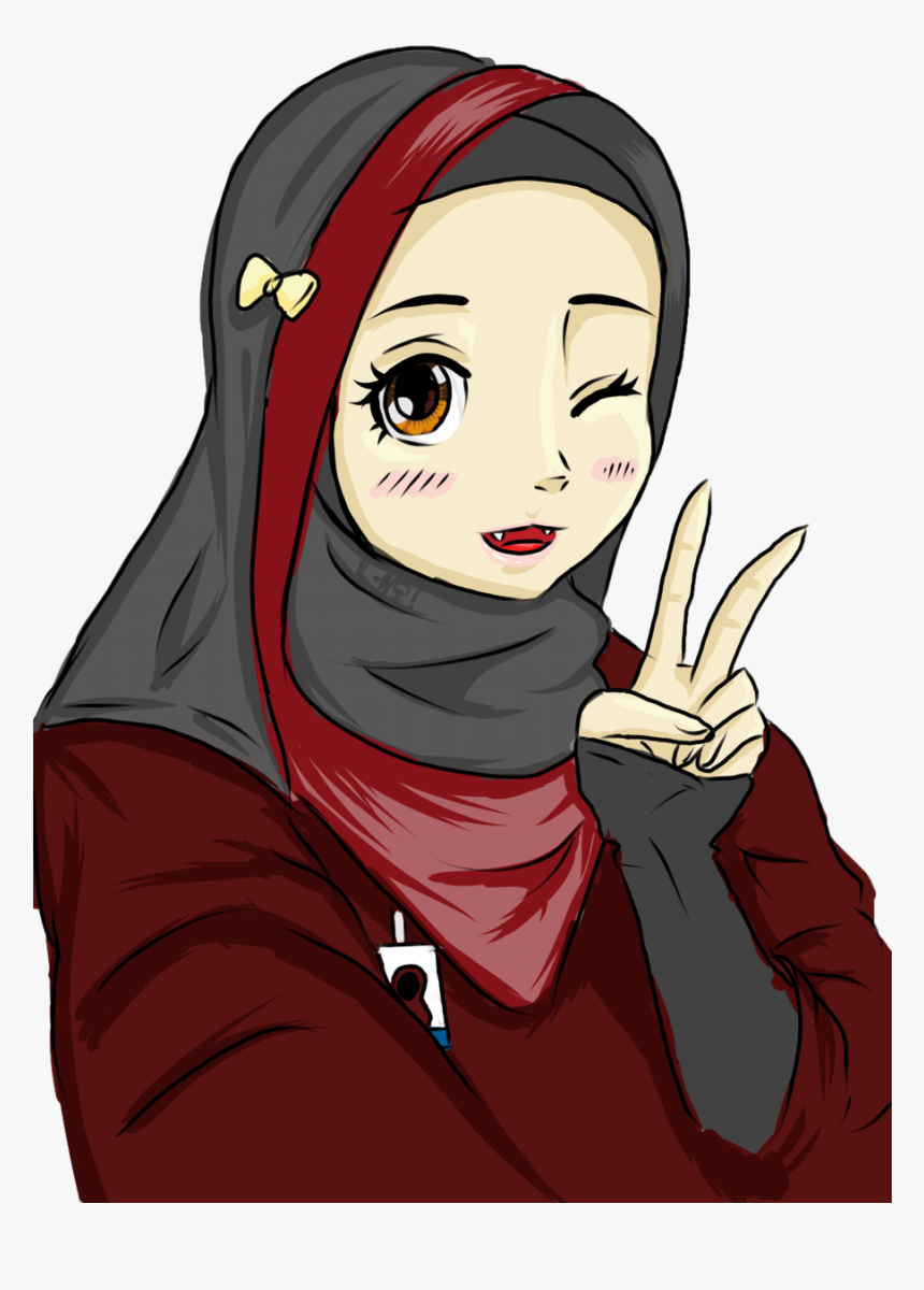 Anime Related Keywords Suggestions - Hijab Anime, HD Png Download