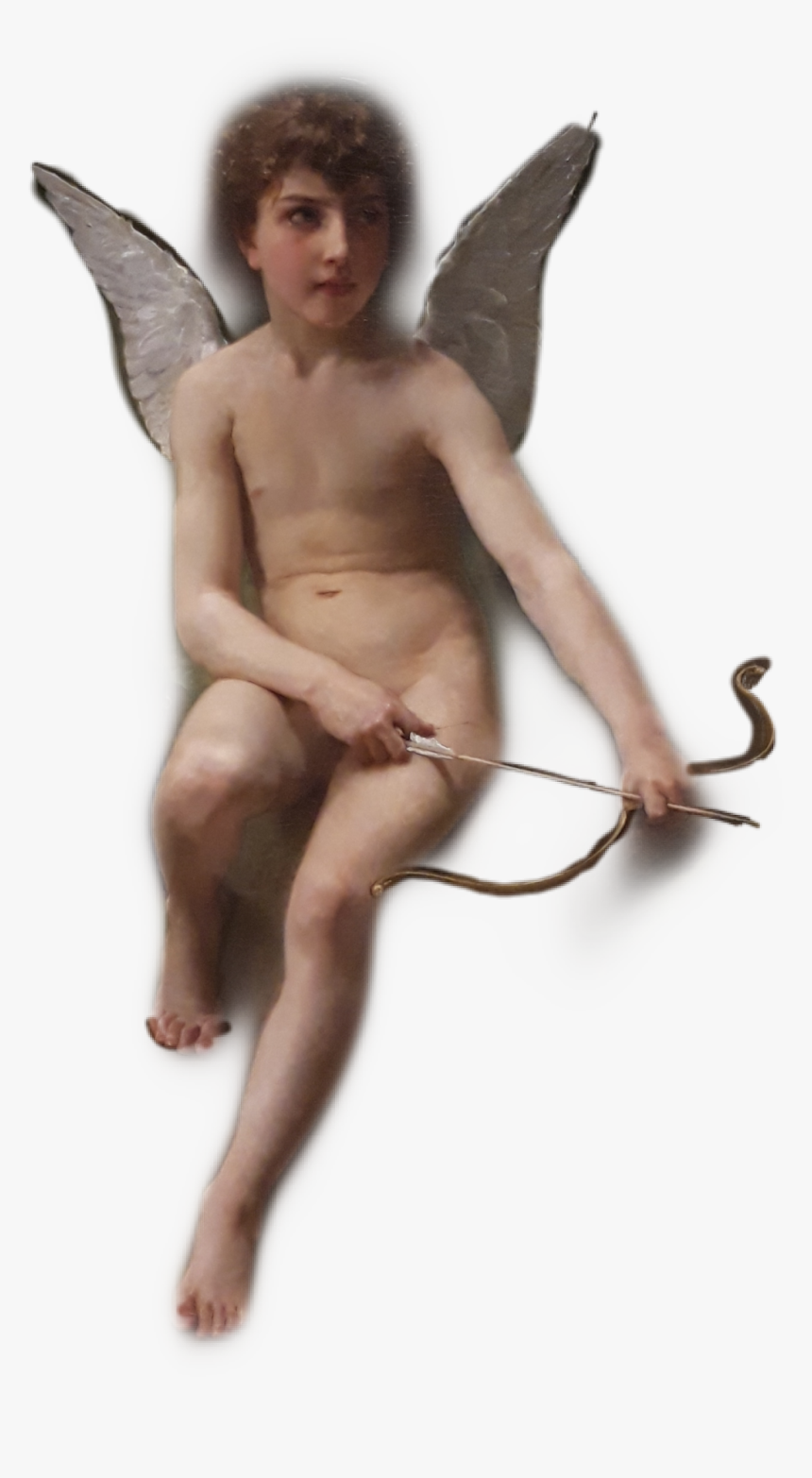 #cupid #angel #art #williambouguereau #aesthetic - Fairy, HD Png Download