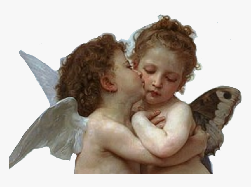 #png #angel #angelart #angelpng #editing #editingneeds - Michelangelo Baby Angels Kissing, Transparent Png