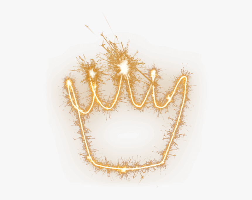 #fireworks #firecrackers #gold #yellow #neon #crown - Embroidery, HD Png Download