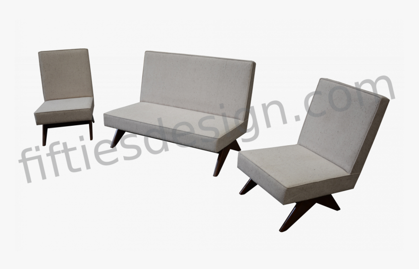 Pierre Jeanneret Sofa Set - Chair, HD Png Download