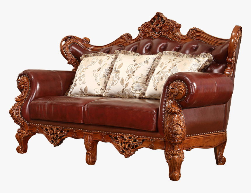 N-256 Occident Old Style Genuine Leather Finish Solid - Studio Couch, HD Png Download