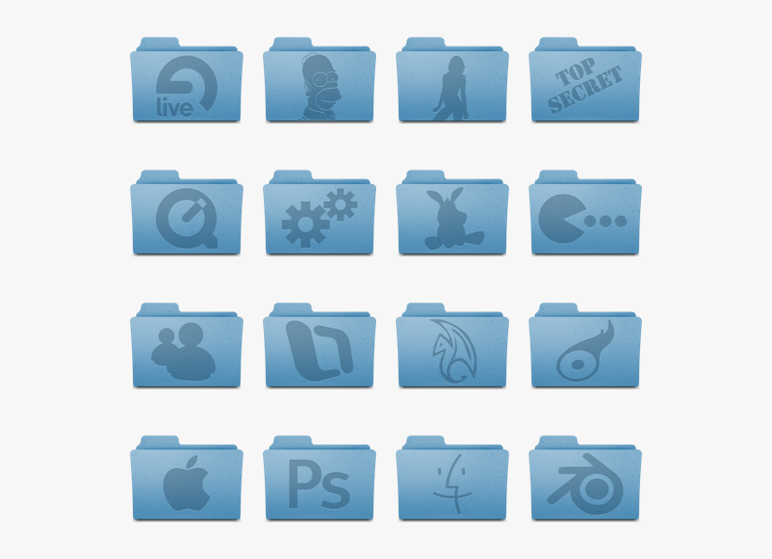 Secret Clipart Folder - Leopard Folder Icons, HD Png Download