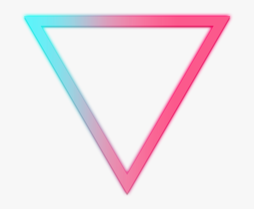 🔽
#triangle #neon #неон #треугольник #4asno4i #geometric - Triangle, HD Png Download