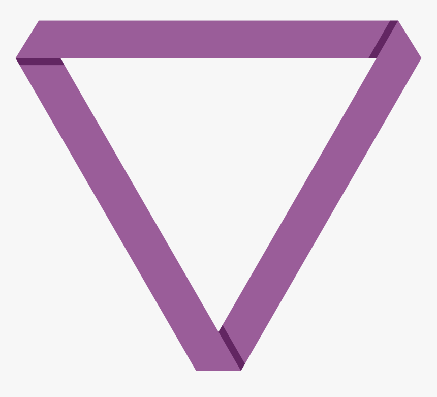 Triangular Clipart Purple Triangle - Non Monogamy Symbol, HD Png Download