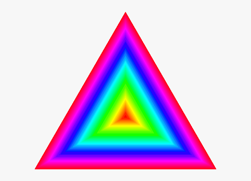 Tunnel By Binary On - Rainbow Triangle Gif, HD Png Download