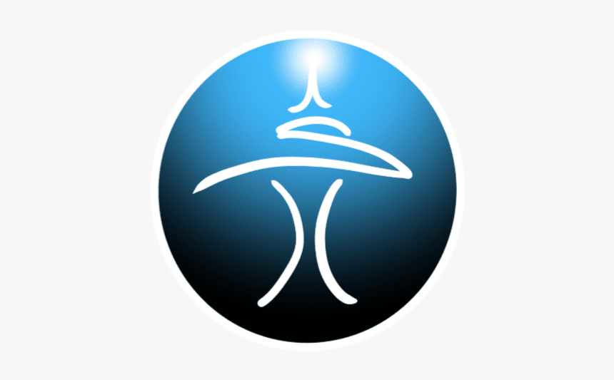 Blue Gradient Space Needle Logo Custom Putter Blade - Emblem, HD Png Download