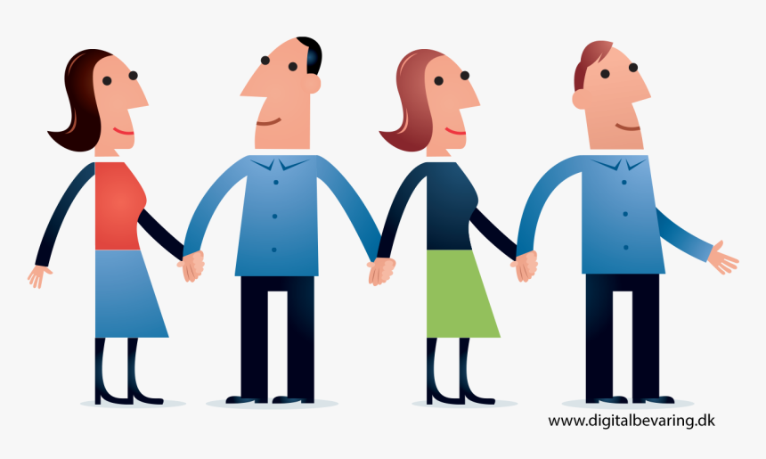 Transparent People Holding Hands Clipart - Fixity Checking, HD Png Download