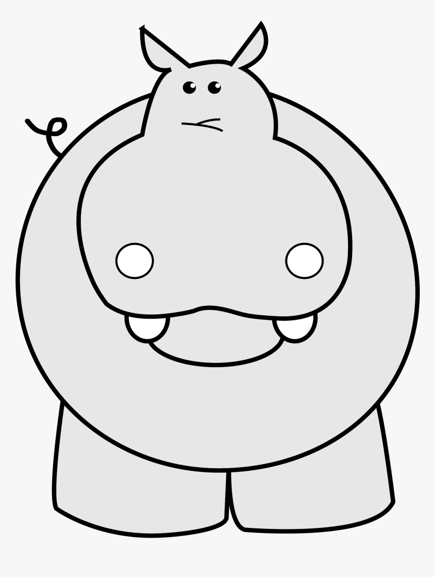 Hippo Clipart Transparent - Cartoon, HD Png Download