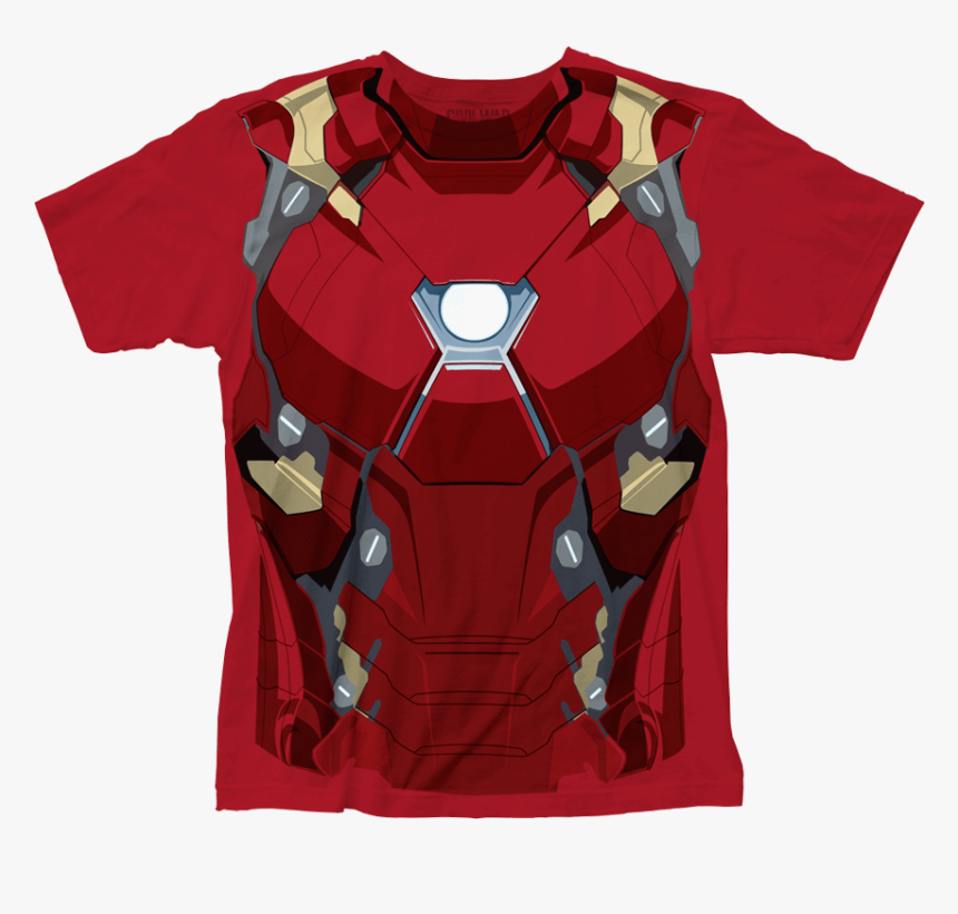 Iron Man Civil War Suit T-shirt - Captain America T Shirt Suit, HD Png Download
