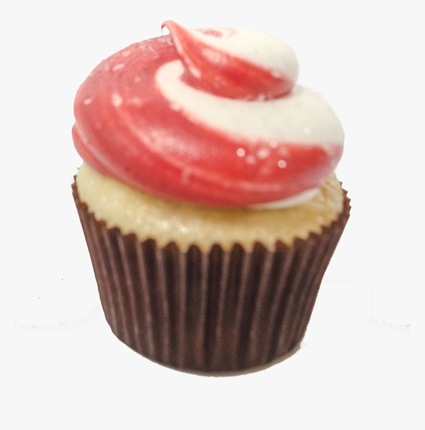 Candy Cane Cupcake Png, Transparent Png