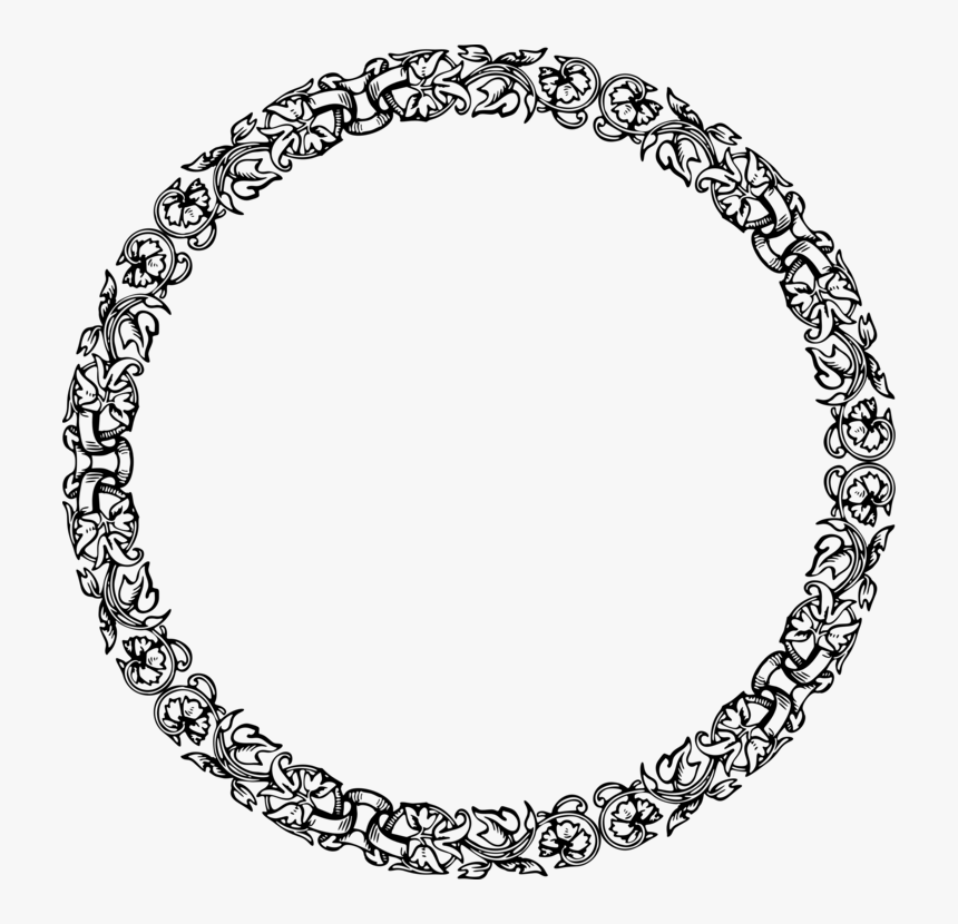 Pearl Border Png Design Circle Png Black Transparent Png