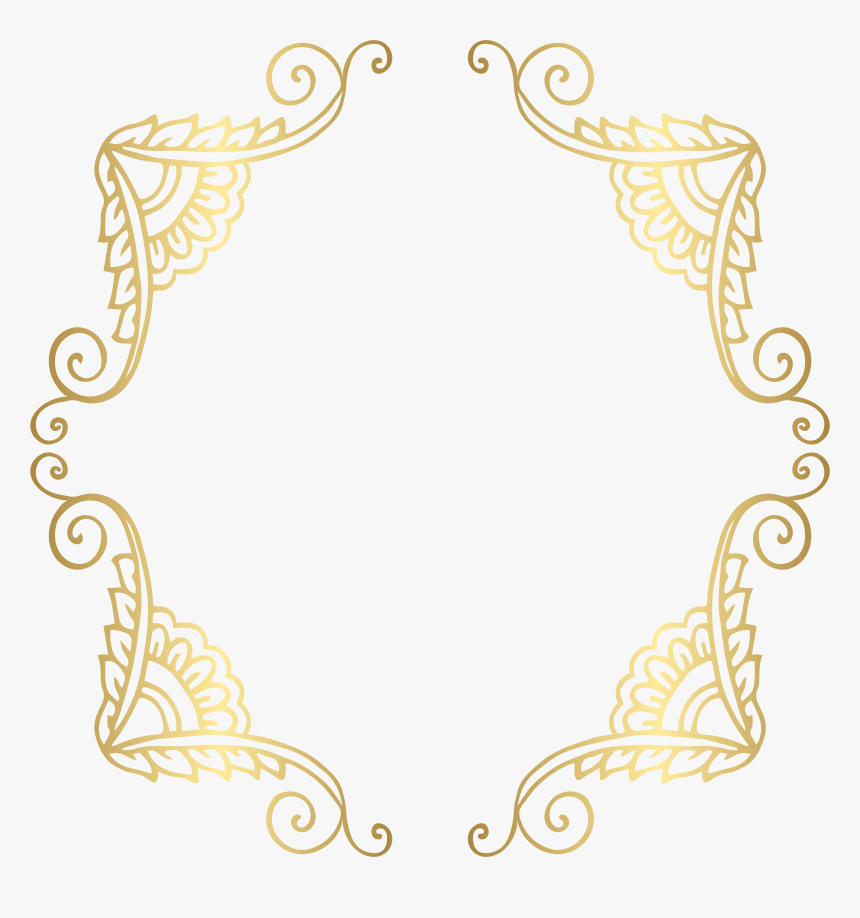 Golden Border Frame Png Clip Art Image, Transparent Png