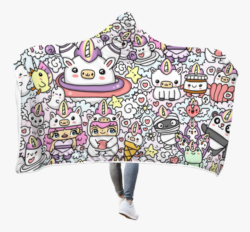 Animated Blanket Pattern Png - Cute Doodle Color, Transparent Png