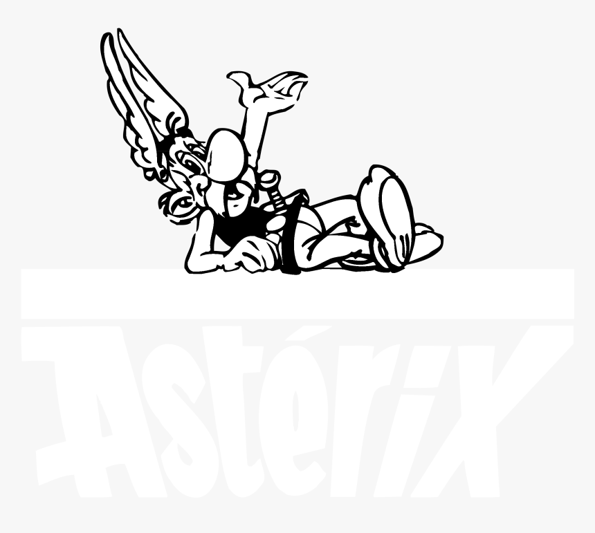 Asterix Black And White Png, Transparent Png