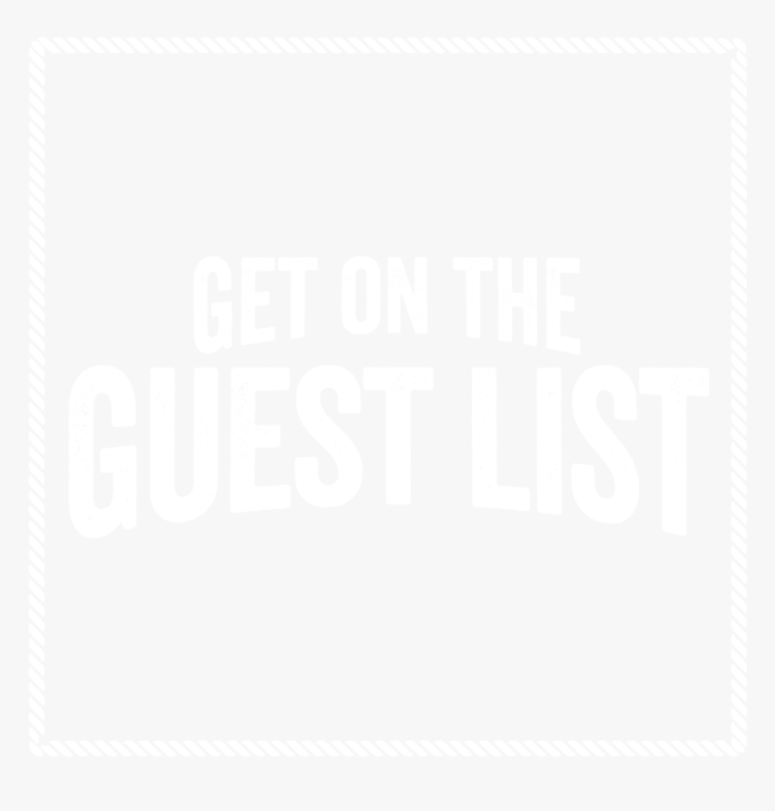 Guest-list - Johns Hopkins White Logo, HD Png Download