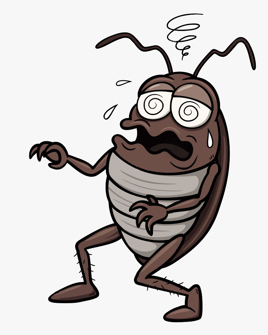 Bed Bug Control - Cartoon Cockroach Png, Transparent Png