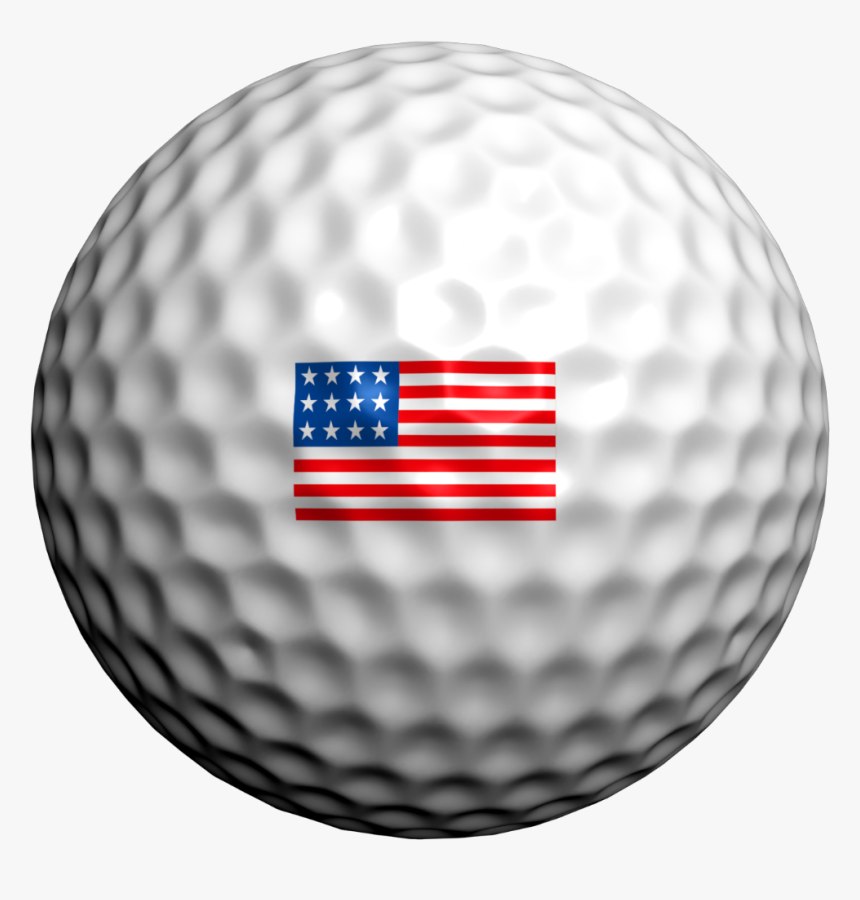 Flag Golf Ball Stamp, HD Png Download
