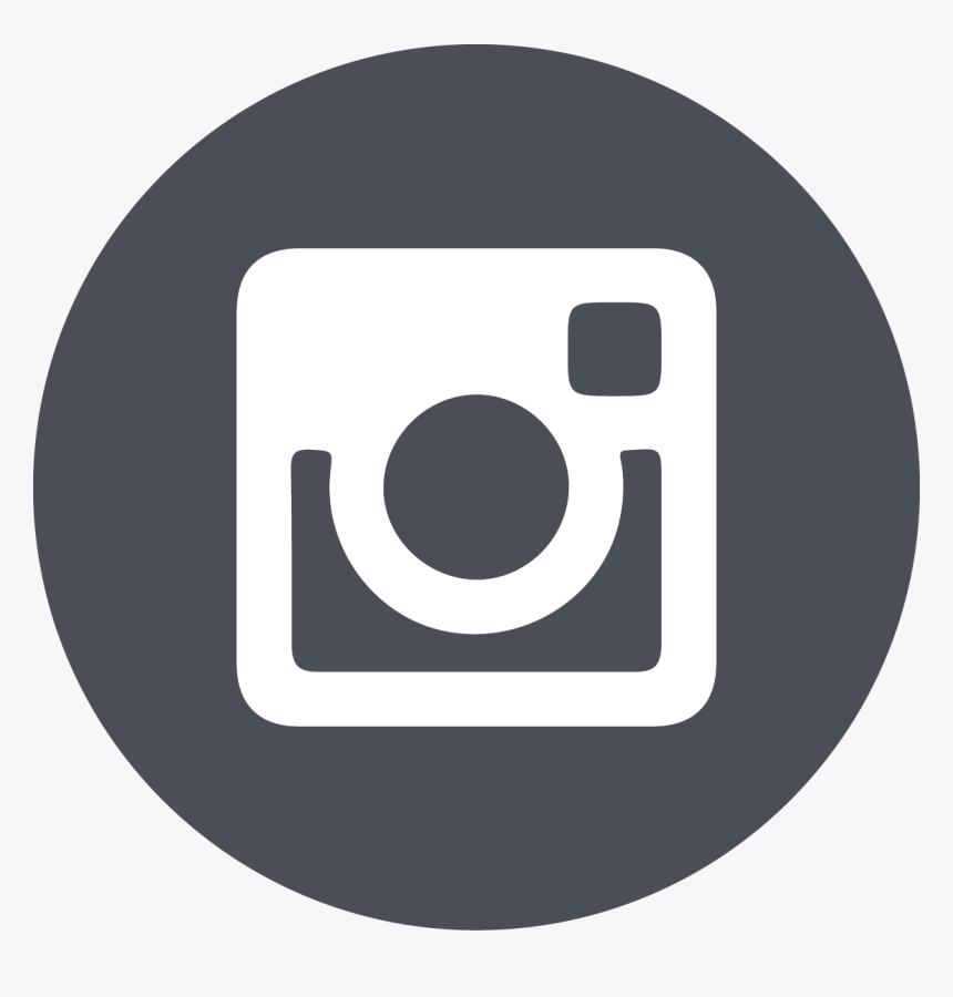 Gray Circle Instragram Icon - Instagram Blue Icon Png, Transparent Png