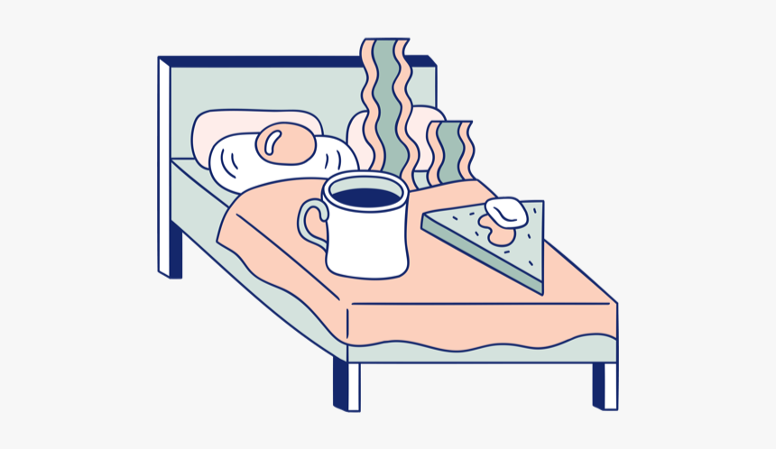 Breakfast In Bed - Cartoon, HD Png Download