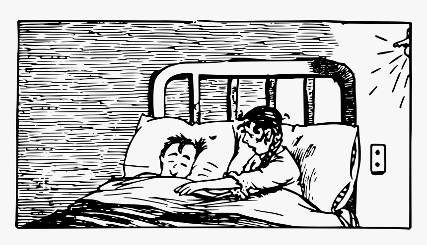 Couple In Bed Clip Arts - Illustration, HD Png Download