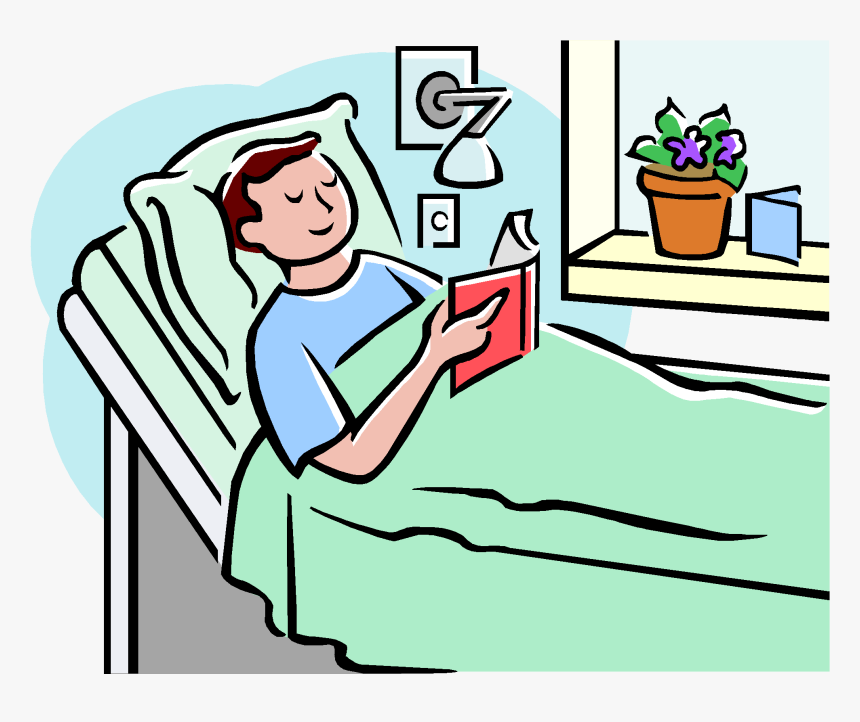 Clip Art Patient In Hospital Bed Clip Art - Clip Art Hospital Patient, HD Png Download