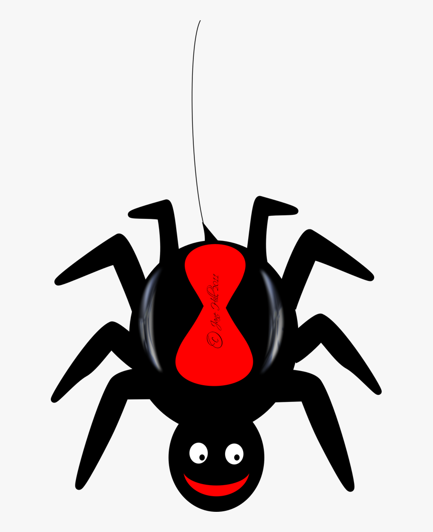 Spider Clipart Images 8 Spider Clip Art Vector Image - Cute Red Back Spider, HD Png Download