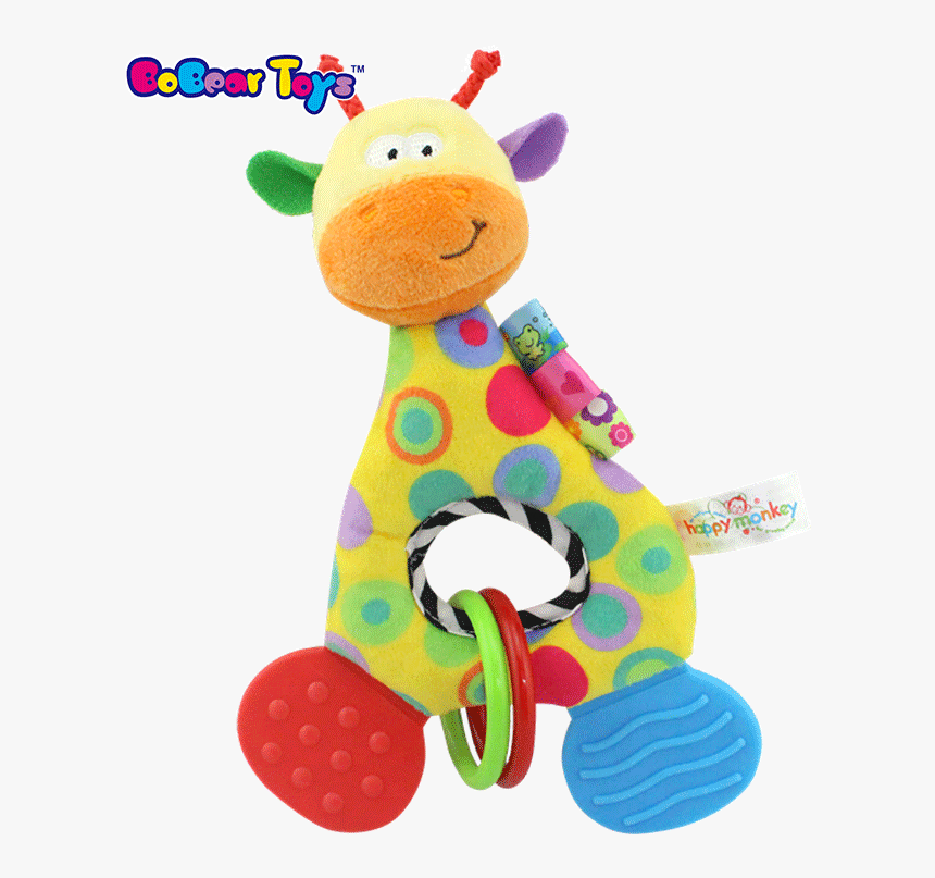 Bobeartoys Baby Bed Cartoon Stuffed Animal Rattle Baby - Stuffed Toy, HD Png Download