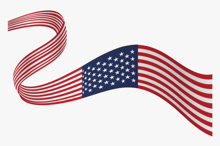 Usa Flag Ribbon Png, Transparent Png